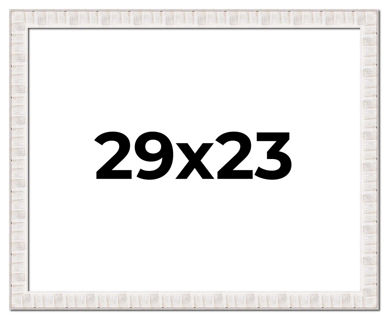 23x29 Sculpted Picture Frame with UV-Resistant Acrylic & Acid Free Backing, Available in 5 Finishes - Black, Blue, Gold, Silver, and White